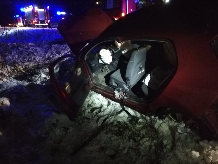 Groźny wypadek w okolicach miejscowości Buślary.