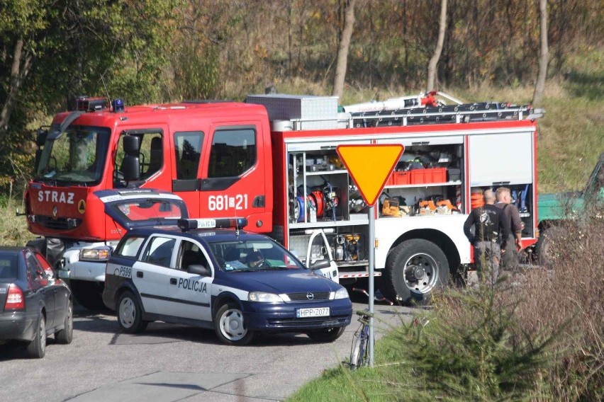 Wypadek motocyklisty DK78 Kromołów