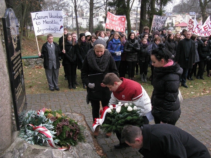 Protest licealistów z Miastka