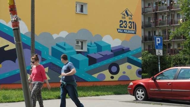 Mural przy ul. Wojska Polskiego