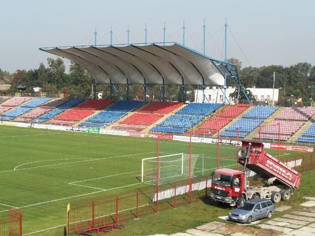 Rozbórka stadionu Polonii Bytom