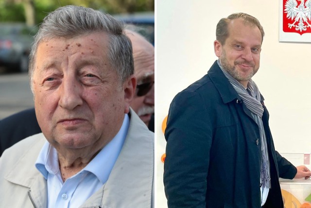 Władysław Dikaun (po lewej) i Krystian Kowalewski (po prawej) kandydaci na burmistrza Polic