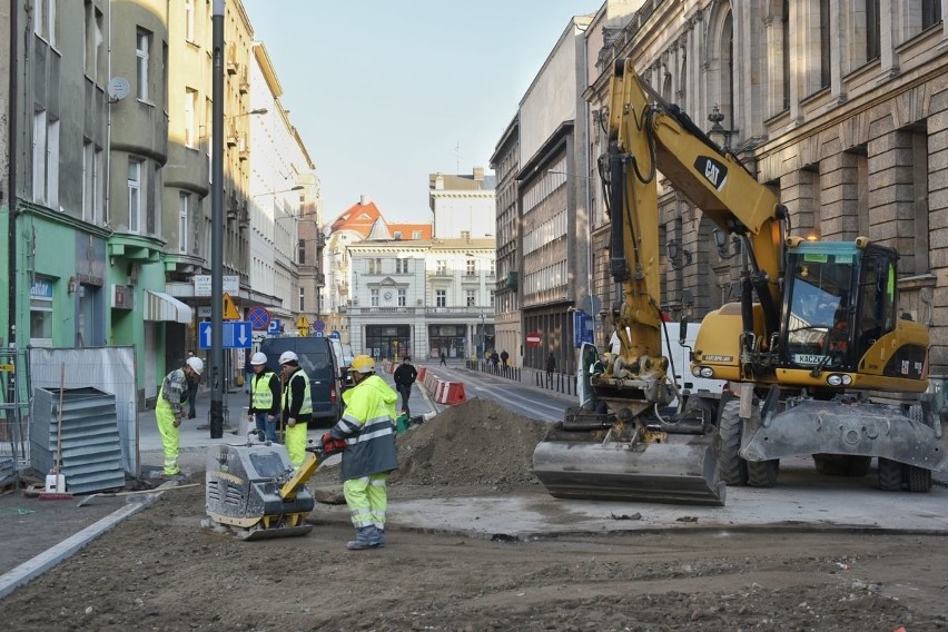 Remont ulicy Święty Marcin powoli zbliża się do końca....