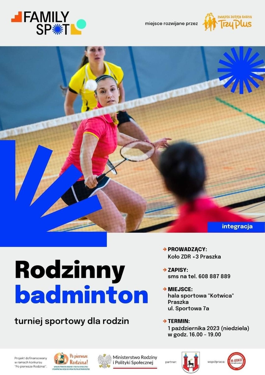 Turniej badmintona to propozycja na niedzielę dla...