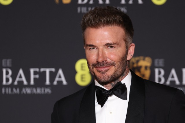 David Beckham na gali BAFTA