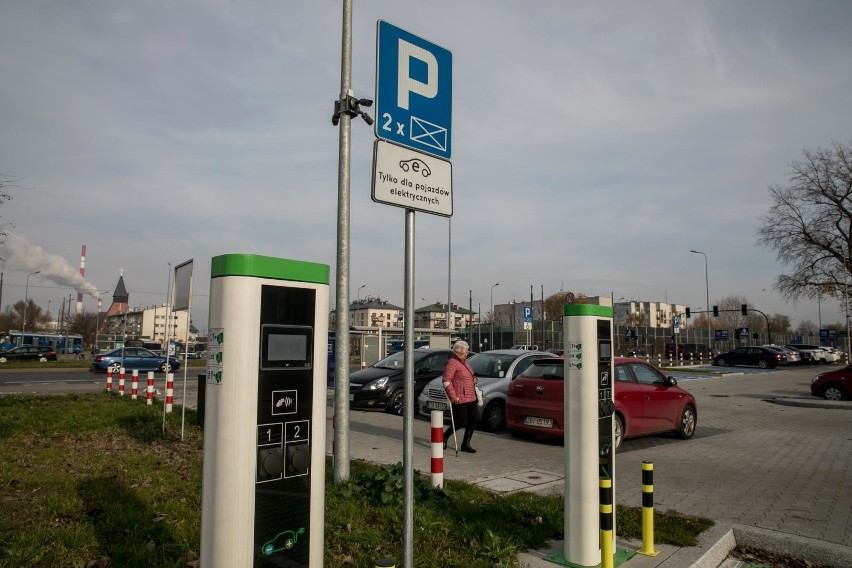 Tak wygląda parking typu Parkuj i Jedź w Krakowie.