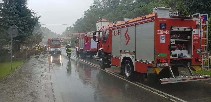 Pożar domu jednorodzinnego w Sułoszowej