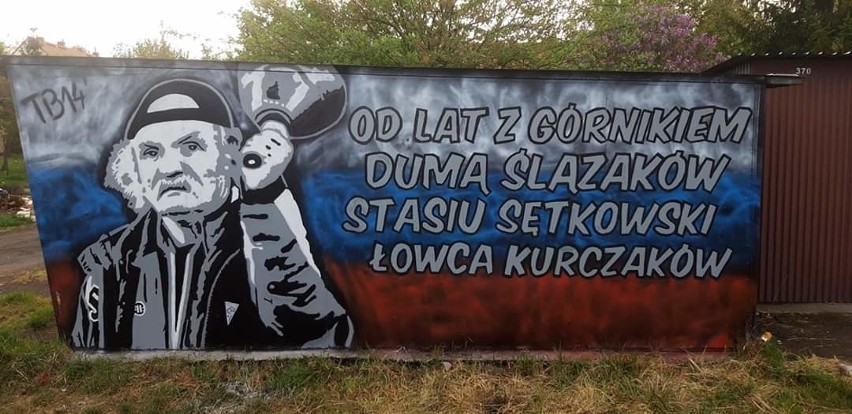 Kibice Górnika Zabrze stworzyli niezwykły mural