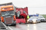 Wypadek dwóch TIR-ów na A4. Nie żyje jedna osoba [ZDJĘCIA]