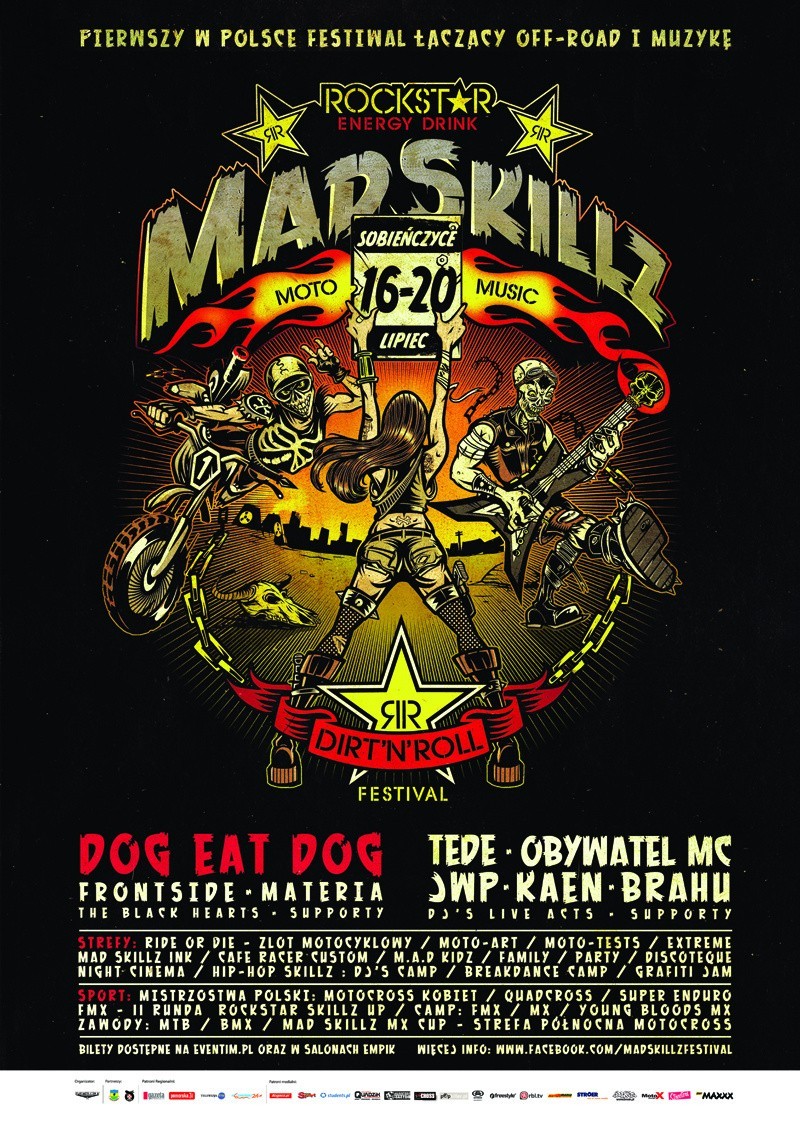 Festiwal Rockstar Mad Skillz. 16 lipca początek imprezy łączącej sporty motorowe i muzykę [ZDJĘCIA]