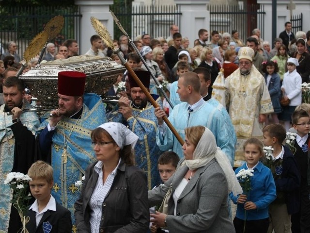 Procesja z relikwiami św. Gabriela przeszła wokół soboru św. Mikołaja