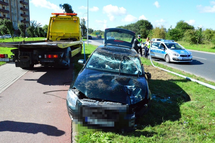 Do wypadku doszło dzisiaj rano na ulicy BoWid w Koszalinie....