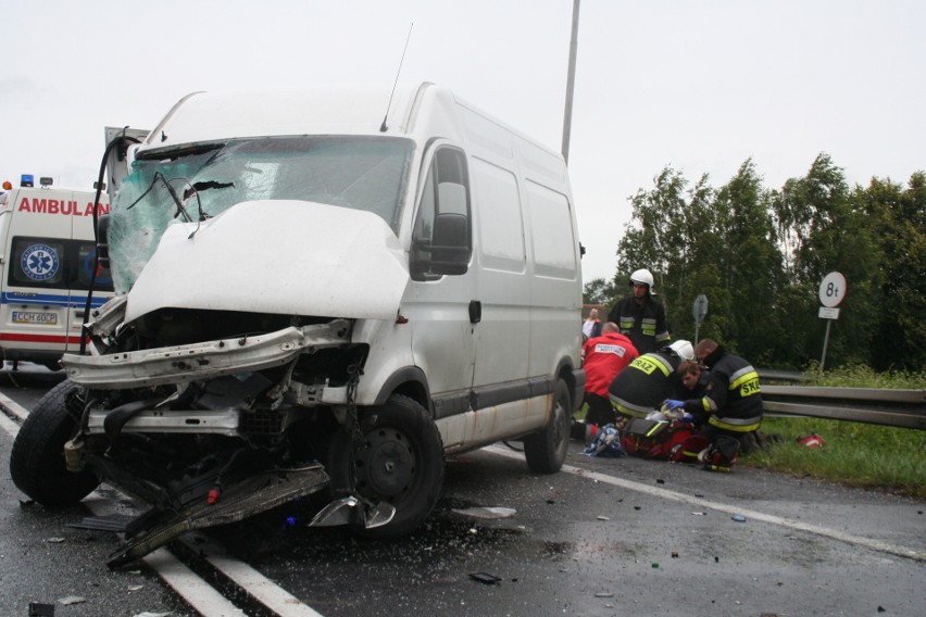 Wypadek autokaru Gdynia-Katowice w Głogówku Królewskim