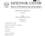 Wyrok Trybunału Konstytucyjnego z 3 grudnia opublikowany