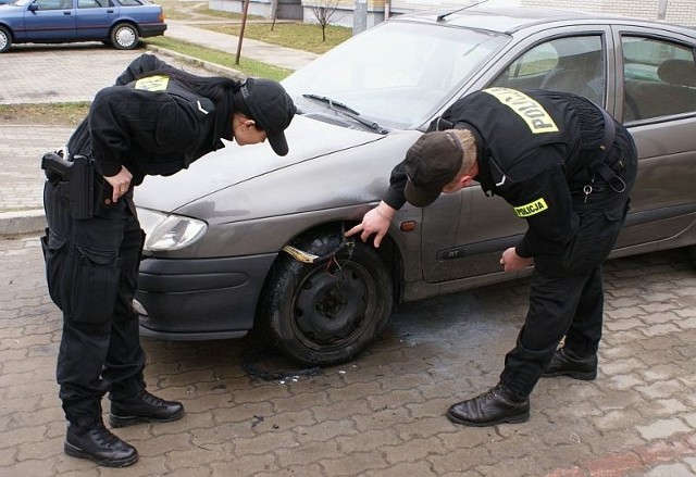 Samochód palił się około godziny 10