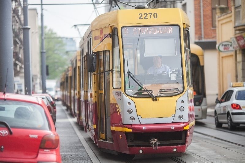 Awaria tramwajowa na ulicy Żwirki przy al. Kościuszki