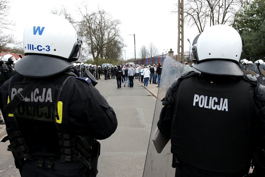 Kibice z Warszawy dotarli do Szczecina około godz. 16.30