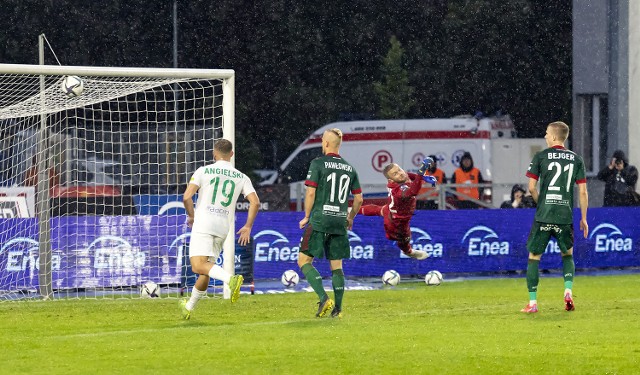 Fragment meczu, Radomiak - Śląsk, który rozegrano w Radomiu w rundzie jesiennej. Mecz zakończył się wynikiem 1:1.