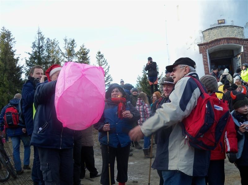 Polacy i Czesi witali Nowy Rok na Kopie Biskupiej.