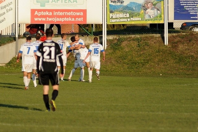 Tak po bramce cieszył się Maciej Kowalczyk