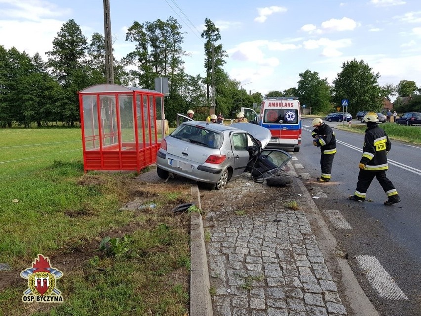 Wypadek na DK 11 w Biskupicach.