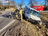 Kraksa na DK 20. Policjanci zabrali prawo jazdy za nieustąpienie pierwszeństwa przejazdu