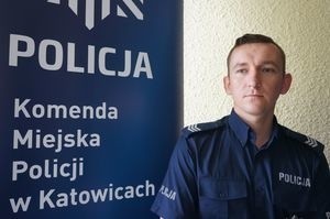 Sierż. szt. Mariusz Cegieła, dzielnicowy z Komisariatu Policji I w Katowicach