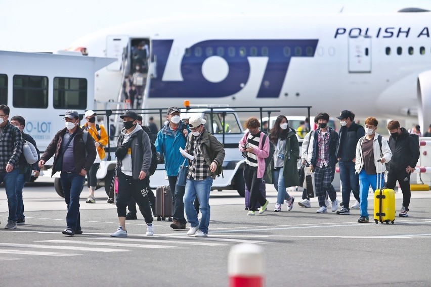 Do Wrocławia przyleciało 200 Koreańczyków. Nie przejdą kwarantanny?