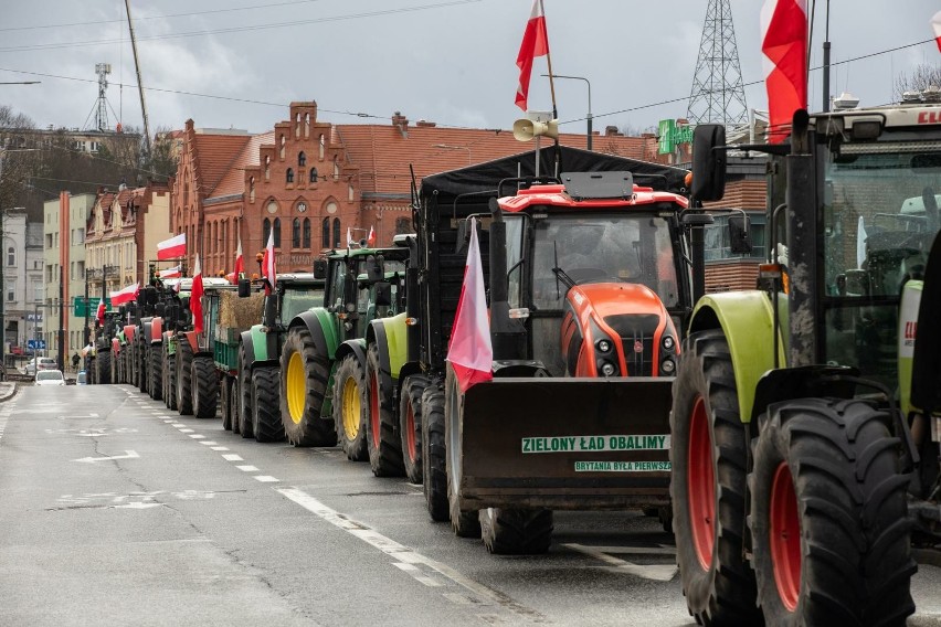 Protest rolników w Bydgoszczy - 20.02.2024.