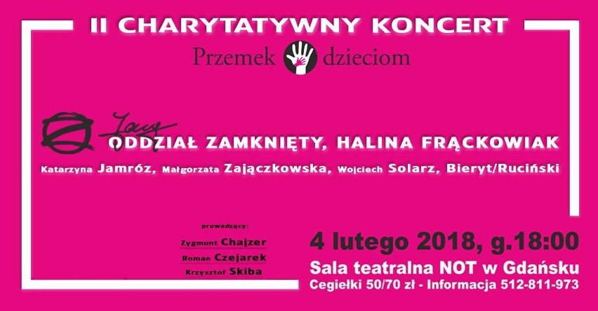 II charytatywny koncert gwiazd Przemek Dzieciom już 4 lutego w Gdańsku