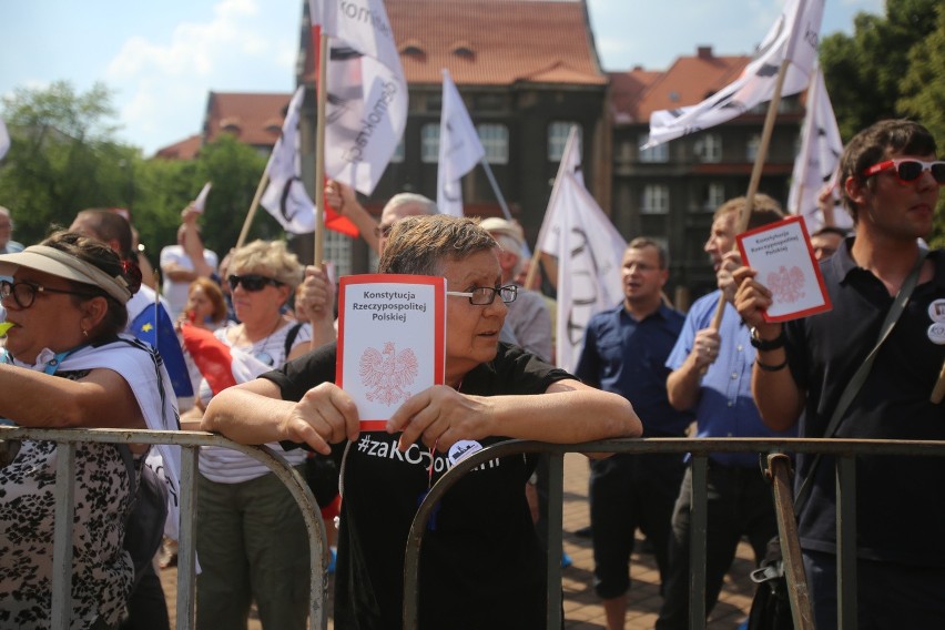 Protest KOD w Katowicach