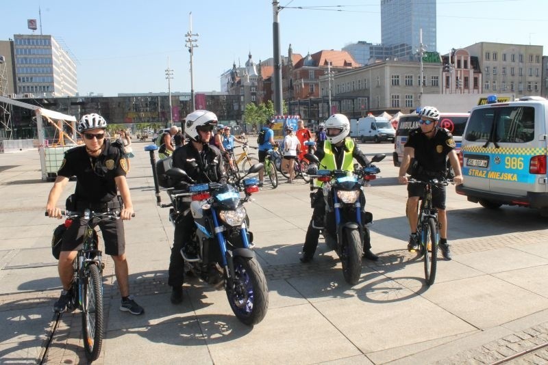 Rowerowy patrol Straży Miejskiej w Katowicach