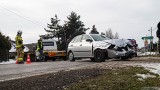 Wypadek w gminie Liszki. Zderzyły się trzy samochody. Były utrudnienia w ruchu