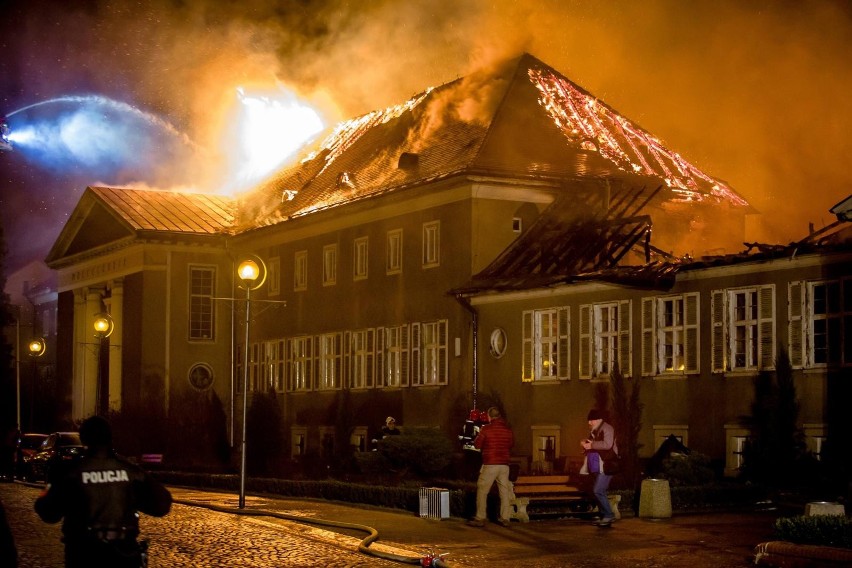 Pożar zakładu przyrodoleczniczego w Szczawnie-Zdroju