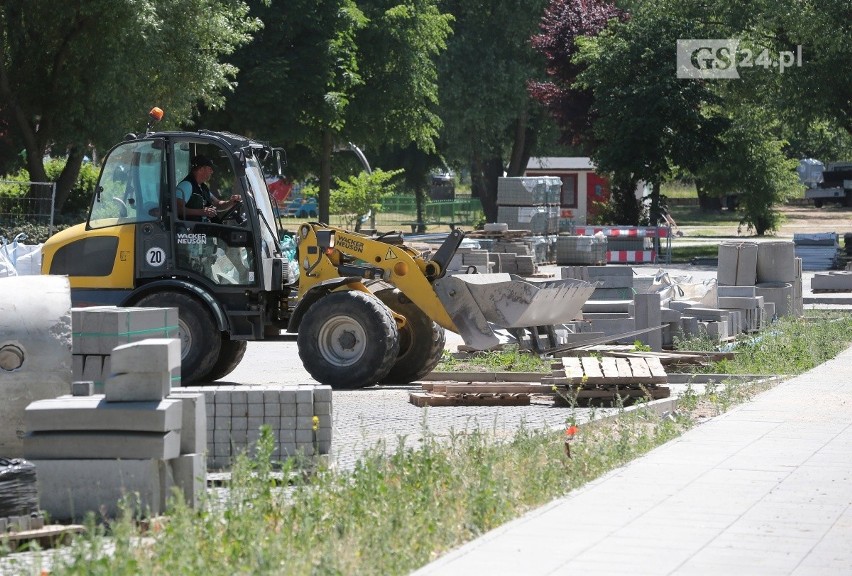 Prace przy ul. Łubinowej w Szczecinie