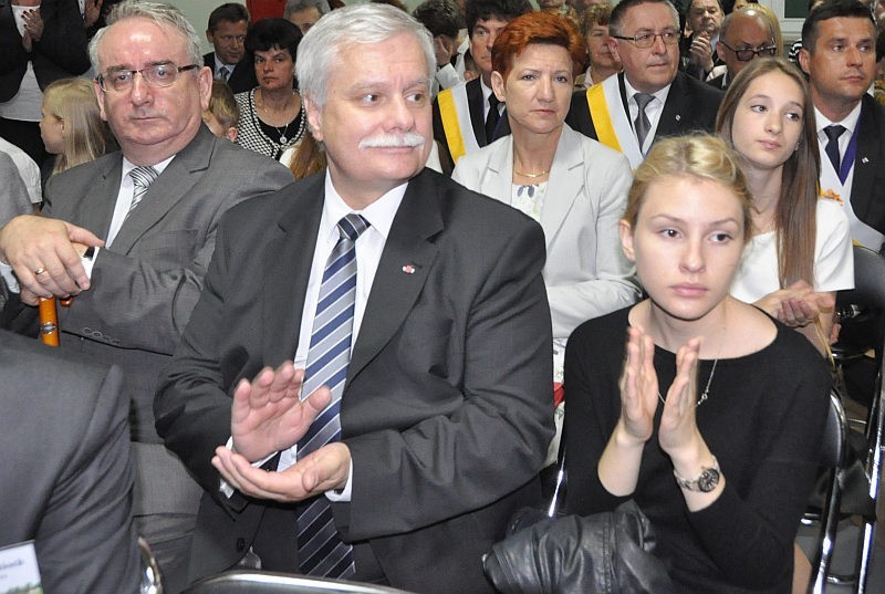 Jan Nowak (z lewej), inicjator przedsięwzięcia na zdjęciu z...