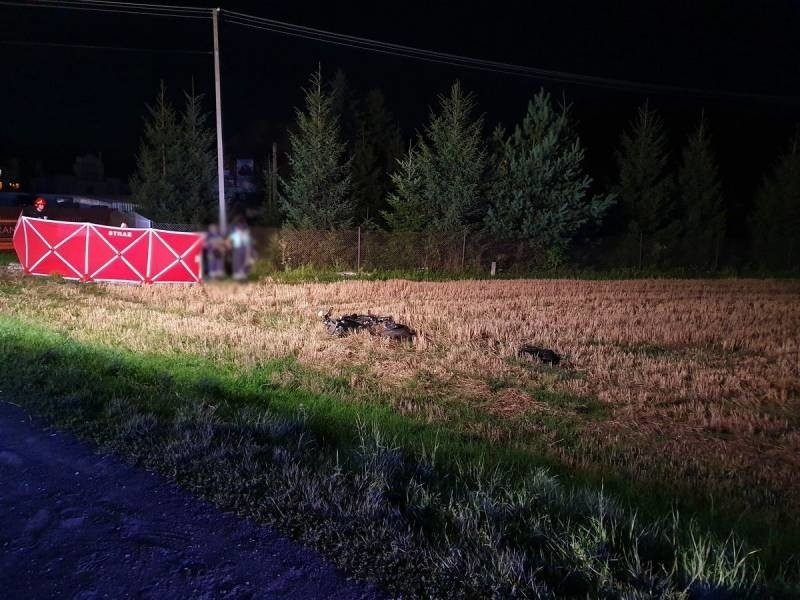 Łososina Dolna. Wypadek z udziałem motocykla. Zginęła młoda dziewczyna [ AKTUALIZACJA]