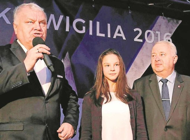 Stanisław Bisztyga, Kaja Skalska i prezes TS Piotr Dunin-Suligostowski