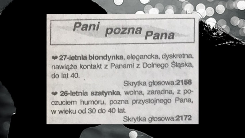 W czasach gdy nie było Tindera, a internet był rarytasem, ci...