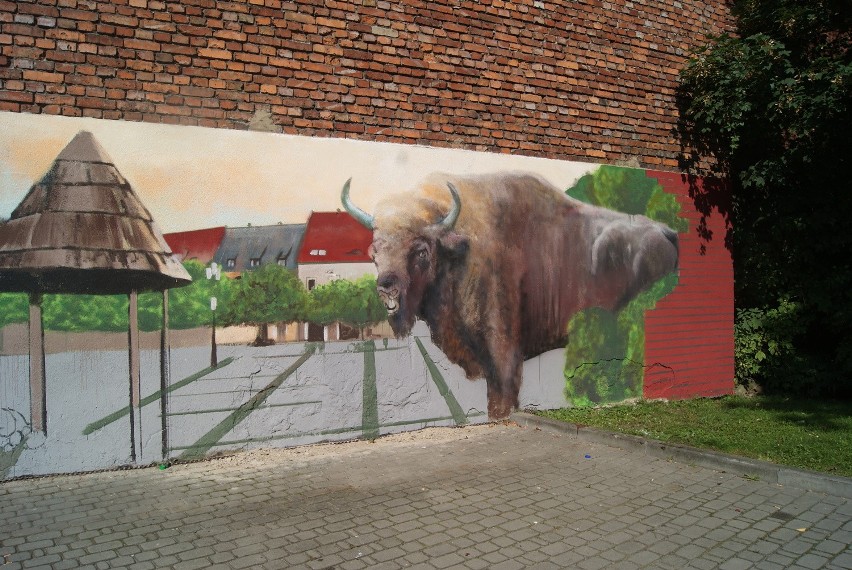 Pszczyna: Przy budynku starostwa powstaje mural