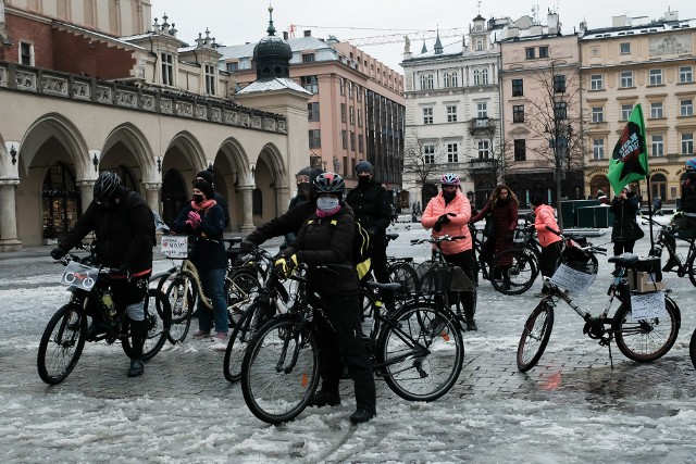 Rowerowy Strajk Kobiet w Krakowie, sobota, 30 stycznia