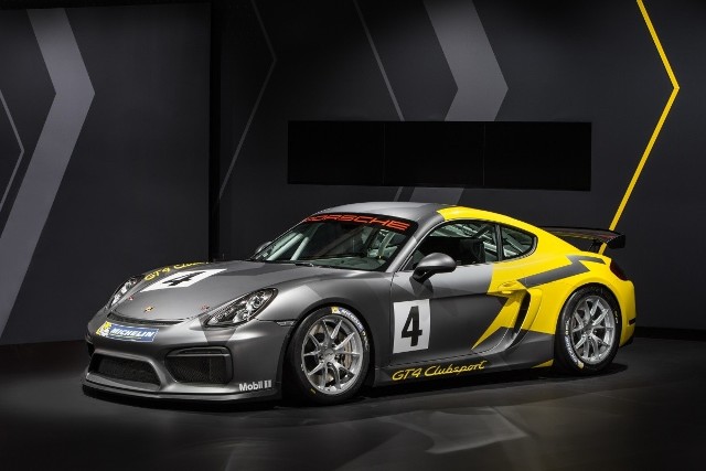 Do gamy Porsche dołącza nowy samochód sportowy przeznaczony do rekreacyjnych i półprofesjonalnych wyścigów – Cayman GT4 Clubsport, który debiutuje na targach motoryzacyjnych w Los Angeles / Fot. Porsche