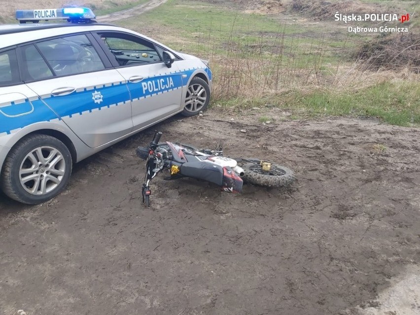 Pijany motocyklista uciekał DK1 przed dąbrowskimi...