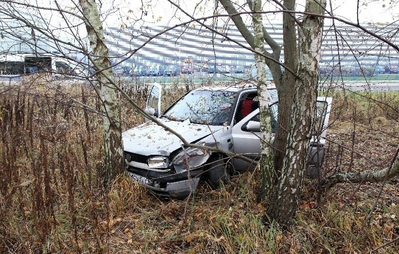 Śmiertelny wypadek na ul. Nowy Józefów. Volkswagen uderzył w drzewo, kierowca nie żyje