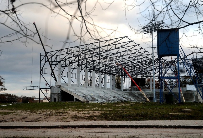 Stadion Pogoni - stan prac 15-17 listopada 2020.