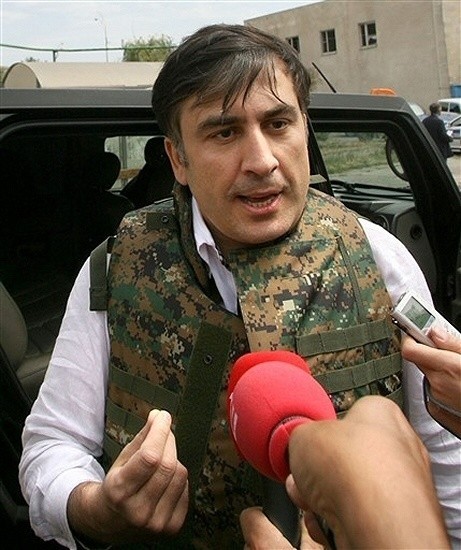 Micheil Saakaszwili - krótko po ataku Rosji na Gruzję
