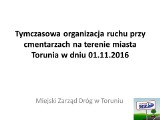 Toruń. Zmiany organizacji ruchu przy cmentarzach w Wszystkich Świętych [MAPY]