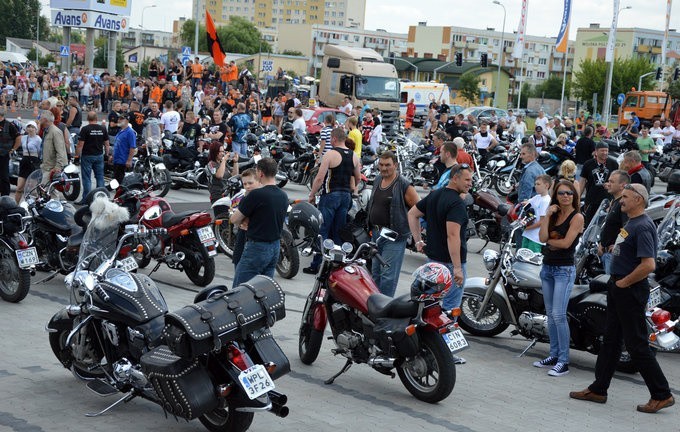 Setki motocykli na zlocie w Inowrocławiu