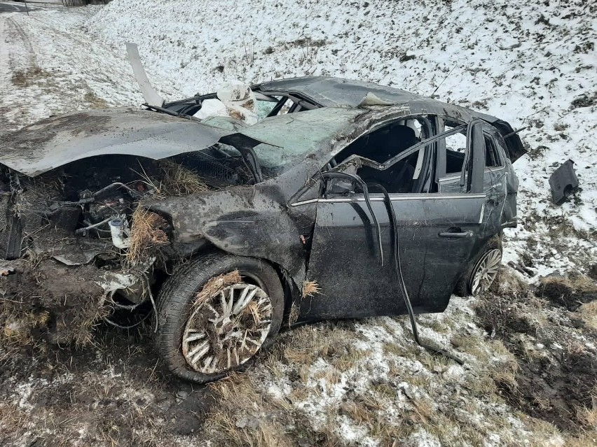 Wypadek na DK 91 w Siedlcu Dużym