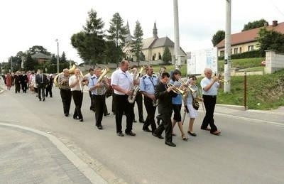 Orkiestra Dęta "Syrena" jest niezastąpiona na gminnych uroczystościach Fot. Barbara Ciryt